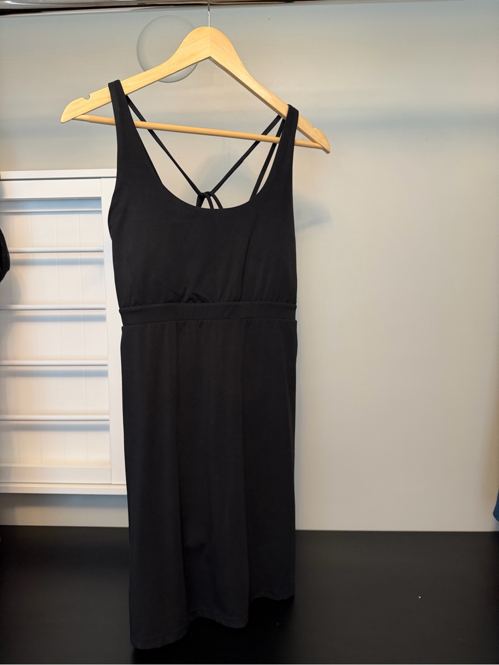 Soma Black Mini Dress with Strappy Back